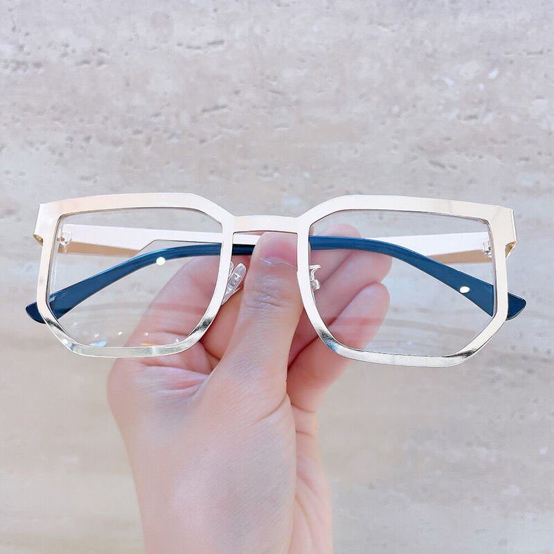 Bello Geometrische Goldene Brille