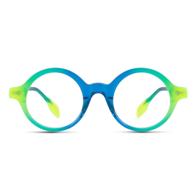 Boreisa Round Green Glasses