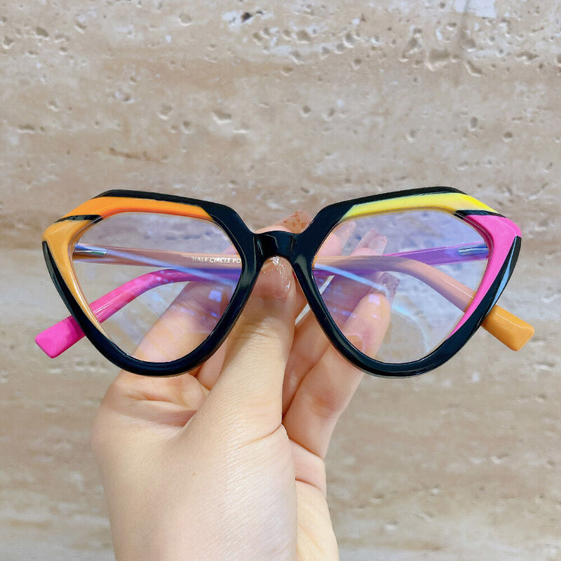 Bishei Cat Eye Schwarze Brille
