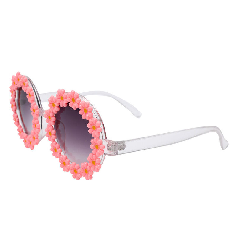 Broderia Round Pink Sunglasses