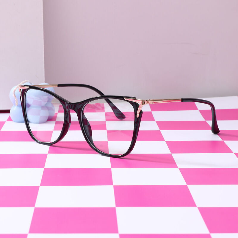 Jeromee Cat Eye Black Glasses