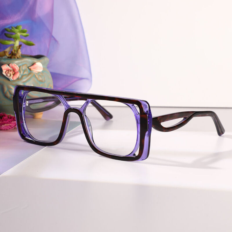 Richardso Aviator Purple Glasses