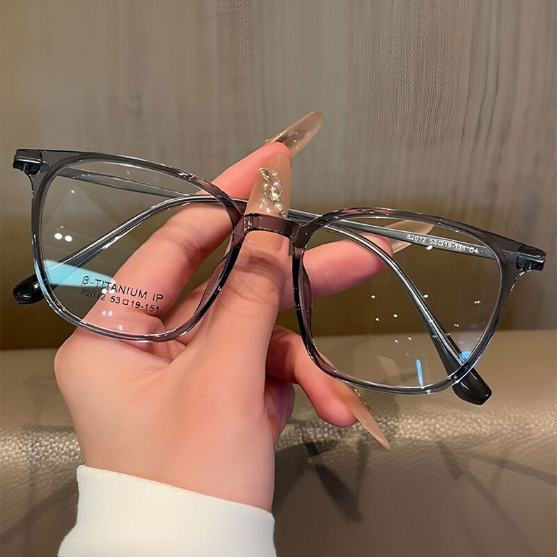 Morgan Rectangle Gray Glasses