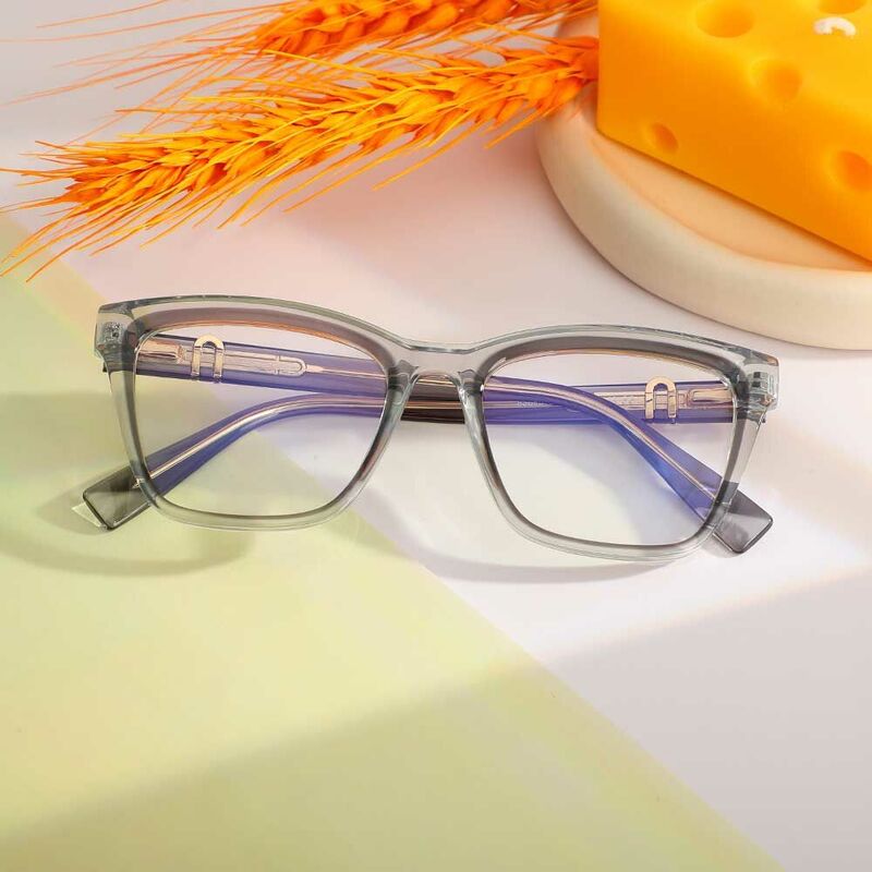 Alice Square Grey Glasses