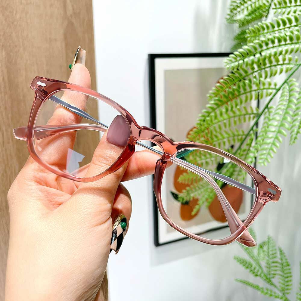 Pepys Square Pink Glasses