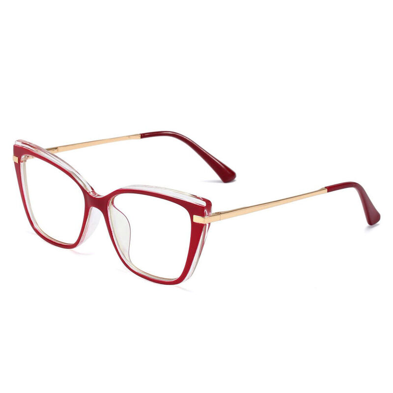 Ryann Cat Eye Red Glasses