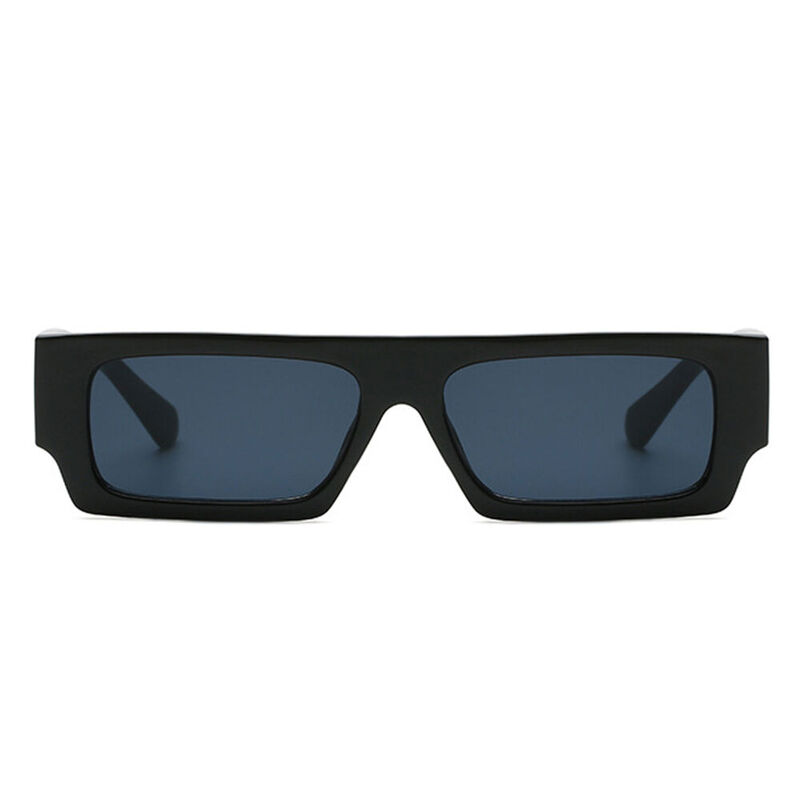 Grayton Rectangle Black Sunglasses