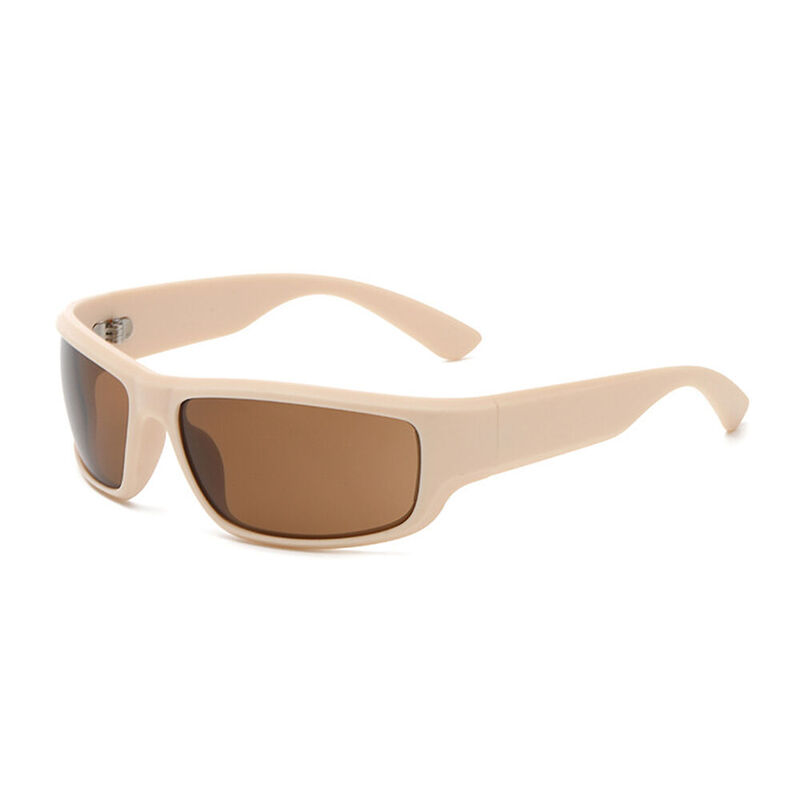 Town Oval Beige Sunglasses