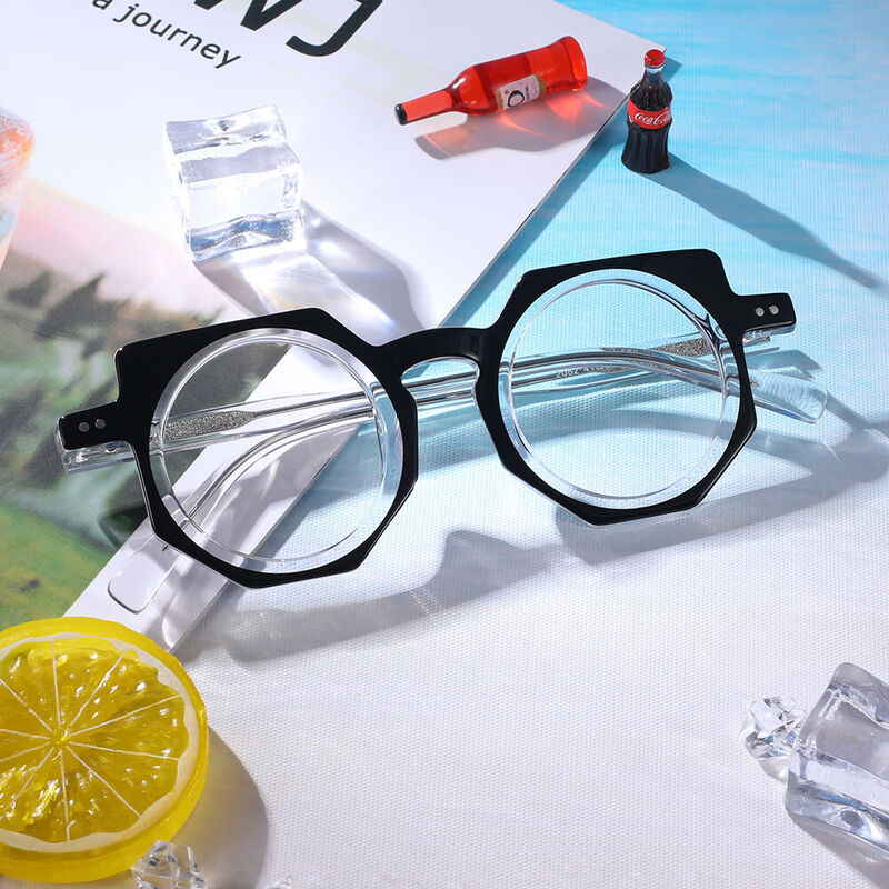 Walkley Geometric Clear Glasses