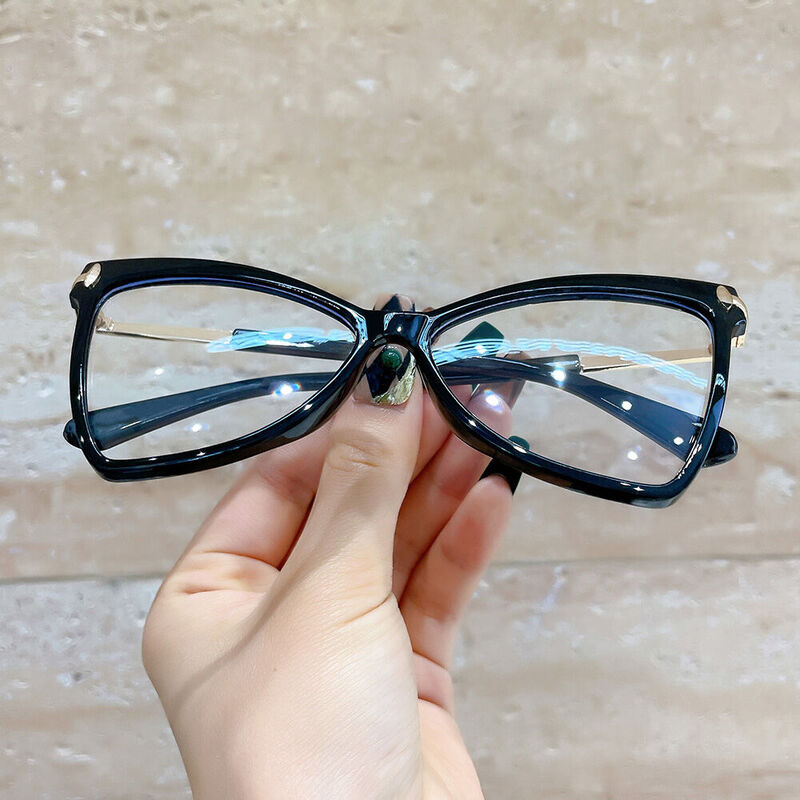 Adoir Cat Eye Black Glasses