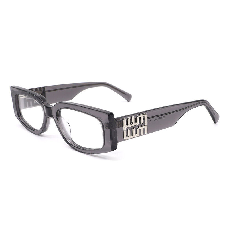 Olg Oval Gray Glasses