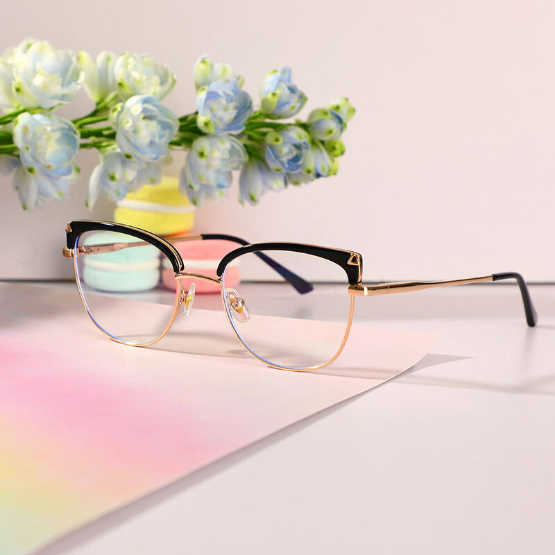 Patiencie Cat Eye Black Glasses