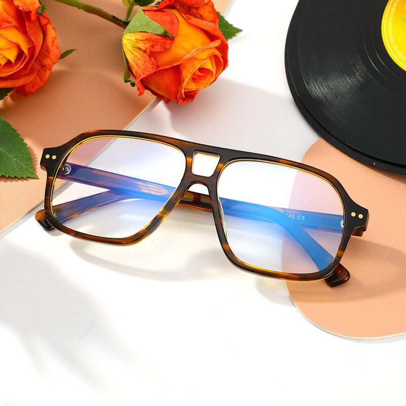 Bessem Aviator Tortoise Glasses