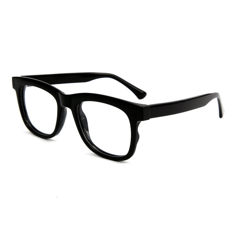 Luther Quadratische Schwarze Brille