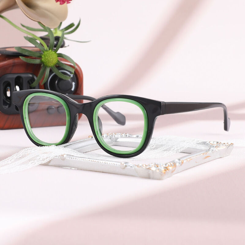 Weehan Square Green Glasses