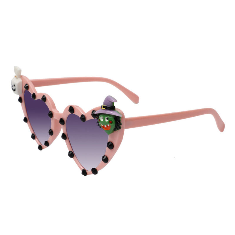Cedriea Heart Pink Sunglasses