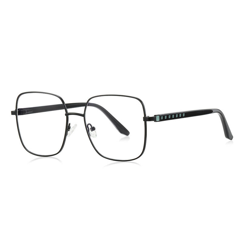 Amelily Geometric Black Glasses