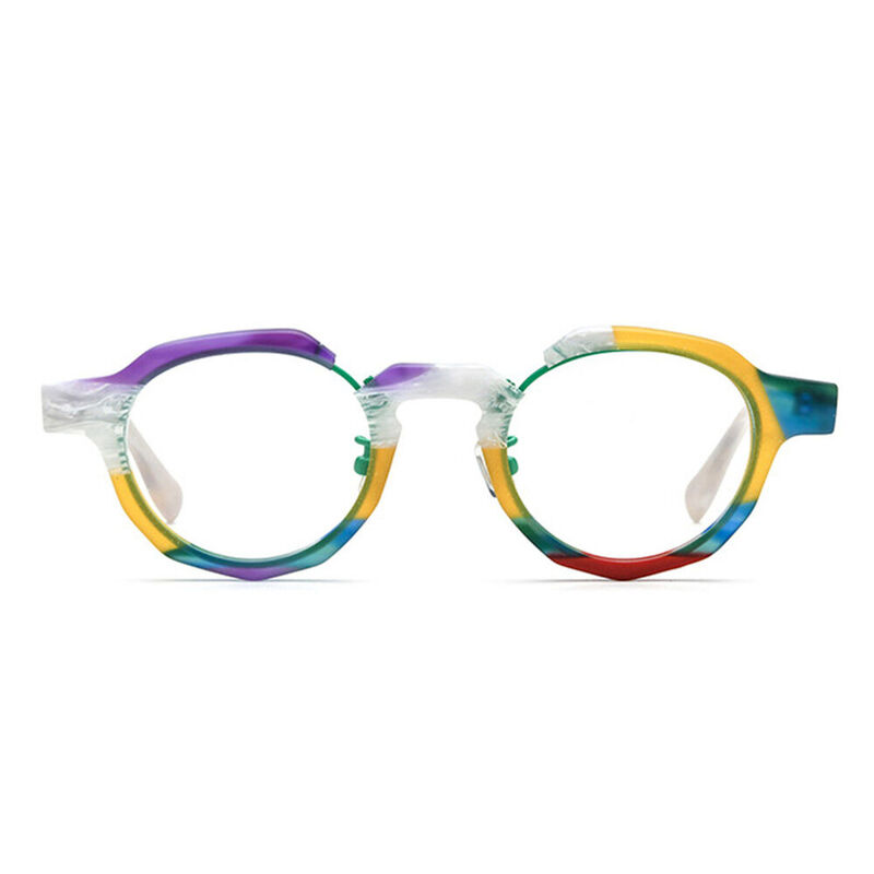 Juliet Geometric Yellow Glasses