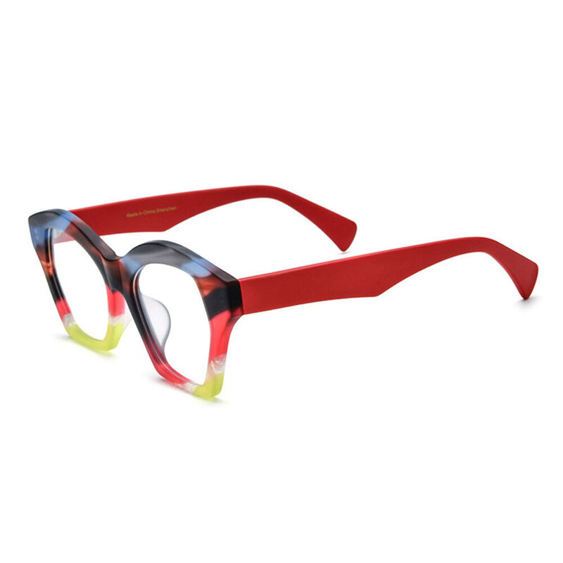 Virgil Cat Eye Red Glasses