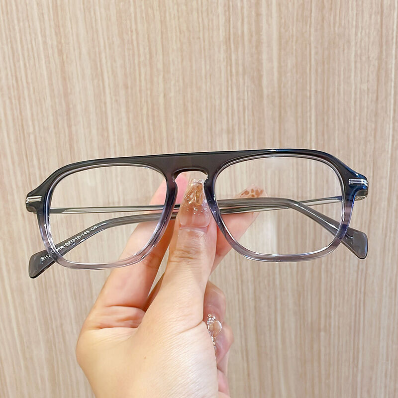 Christoe Pilote Graue Brille