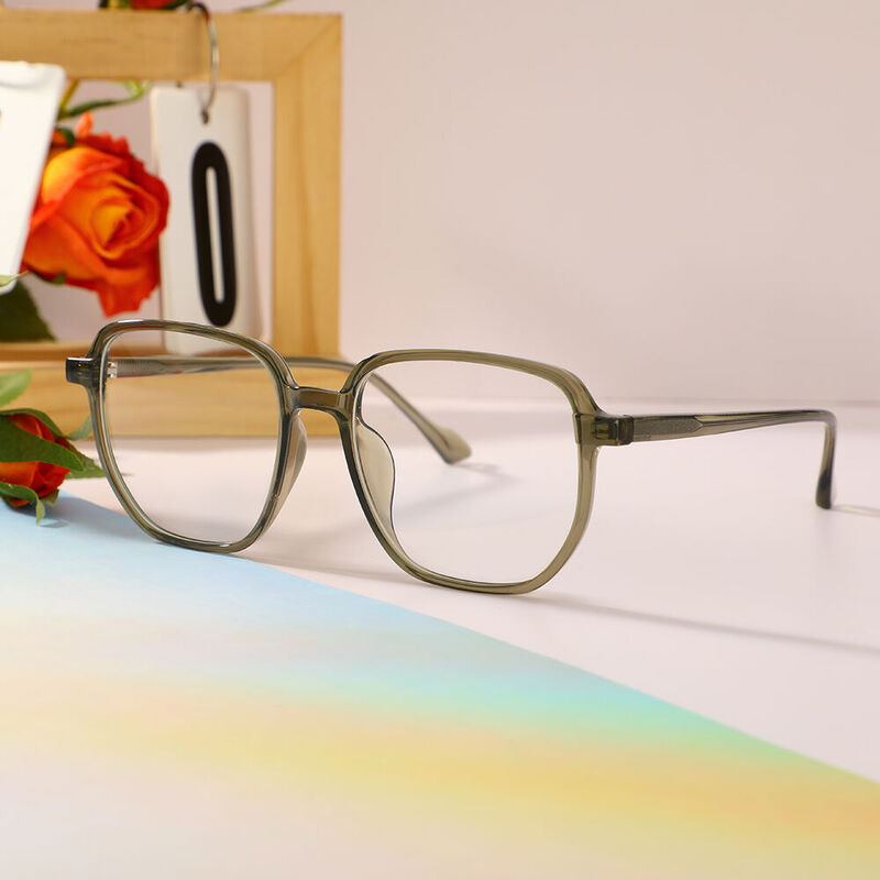 Ferdinand Square Green Glasses
