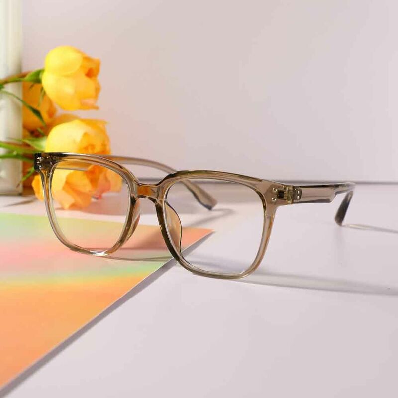 Sebastia Square Brown Glasses
