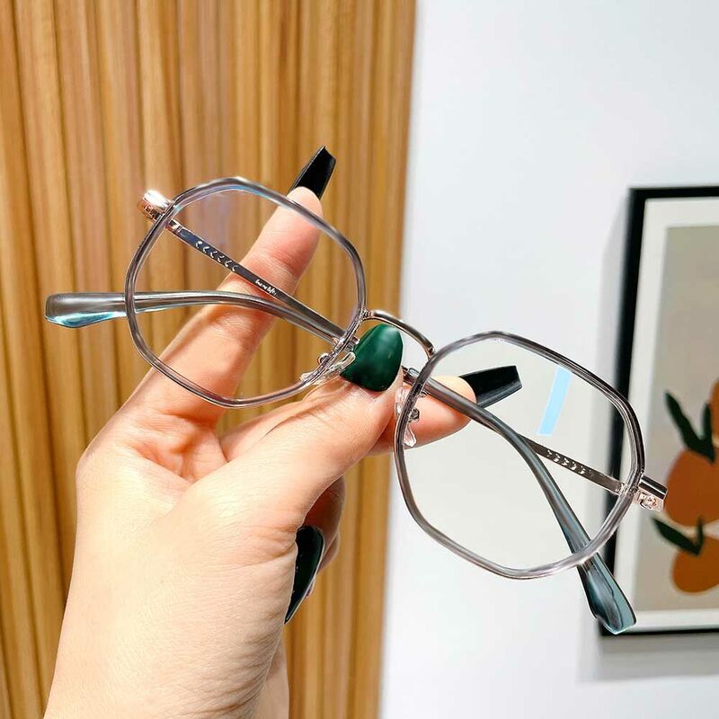 Christ Geometric Rose Gold Glasses