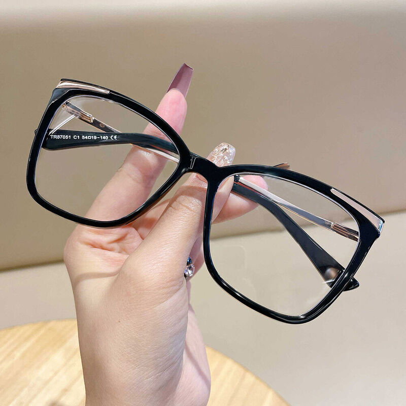Beaufore Cat Eye Black Glasses
