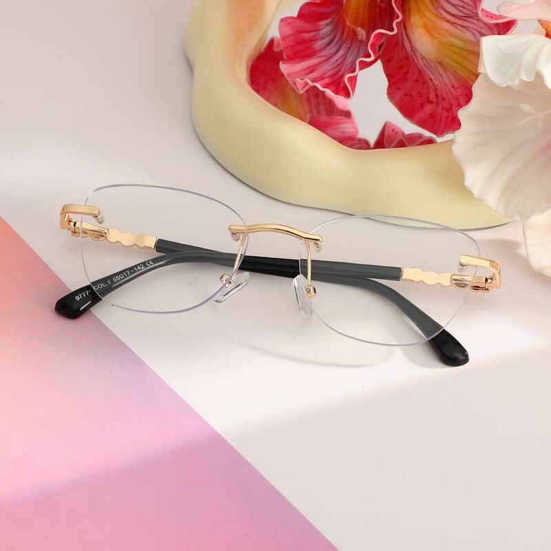 Bridget Cat Eye Black Glasses