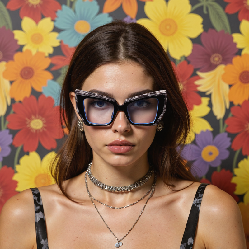 Wandy Cat Eye Black Glasses