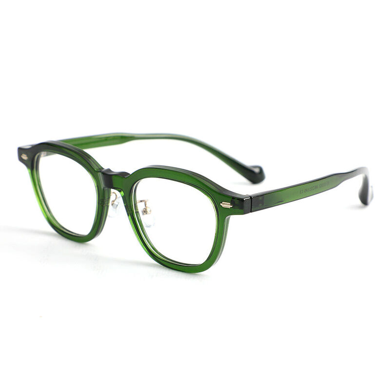Roy Quadratische Grüne Brille