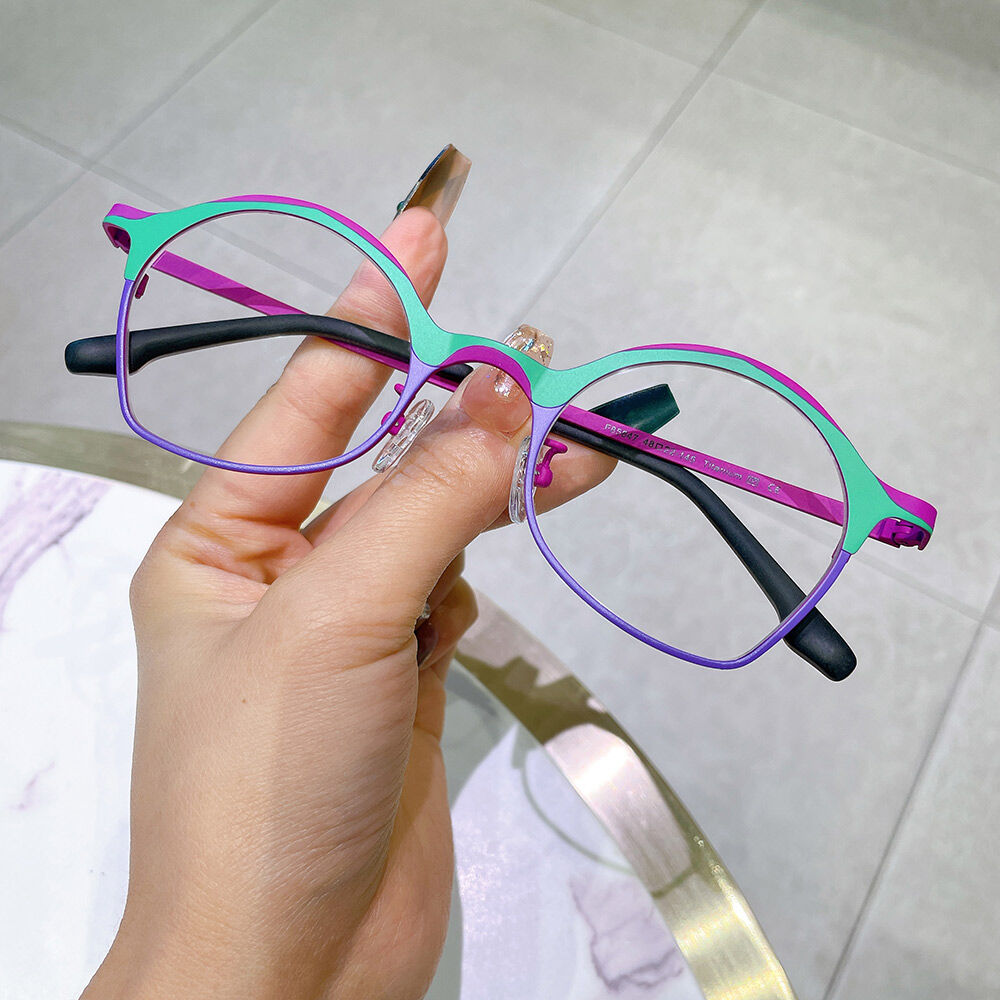 Bets Oval Purple Glasses