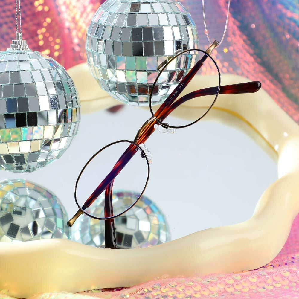 Ophelia Ovale Braune Brille