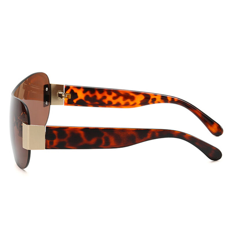 Bionic Oval Tortoise Sunglasses