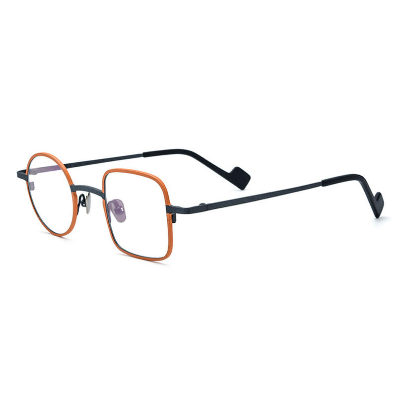 Monty Square Round Orange Glasses