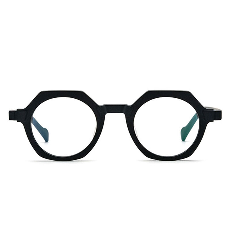 Kaliyana Geometric Black Glasses