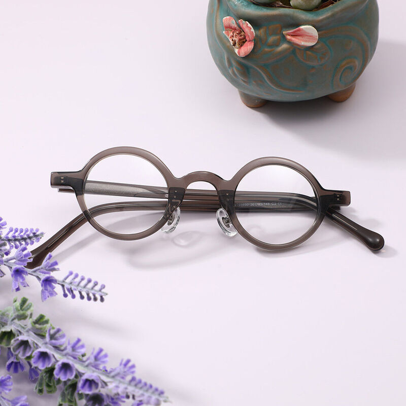 Colen Round Gray Glasses