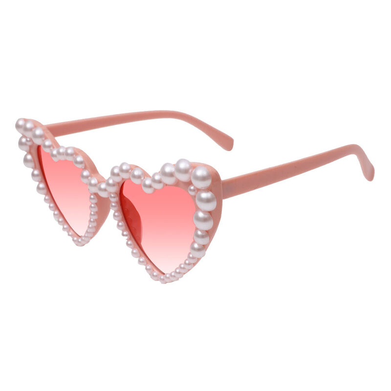 Quinti Heart Pink Sunglasses