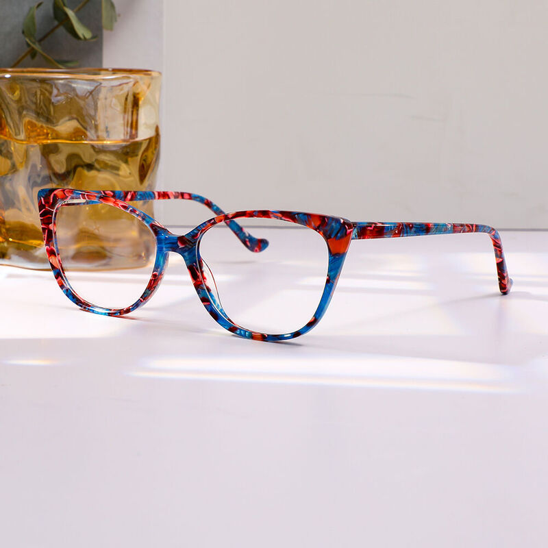 Rhys Cat Eye Floral Glasses