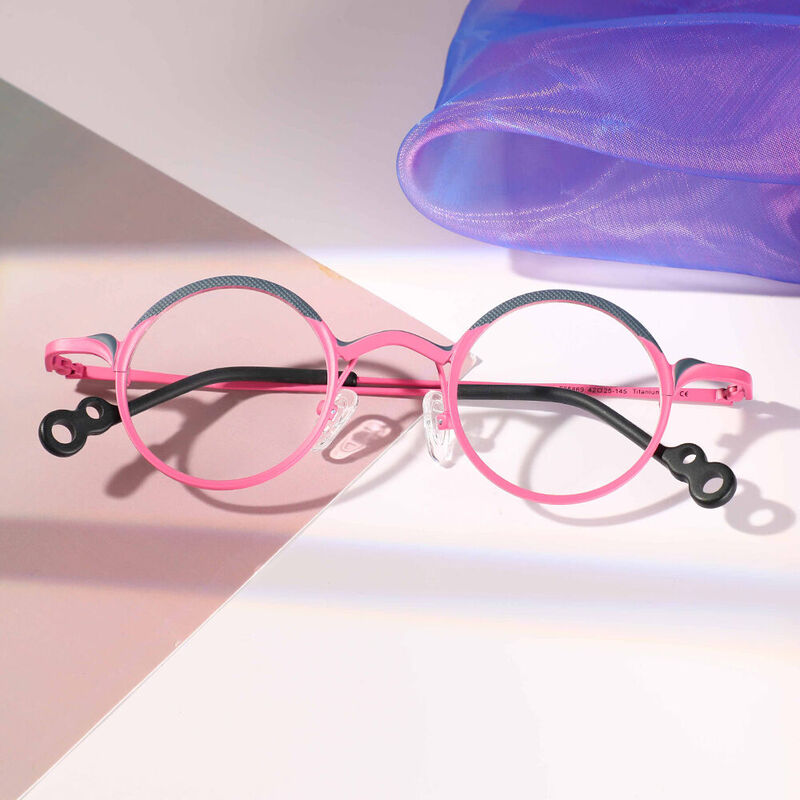 Rosa Round Pink Glasses