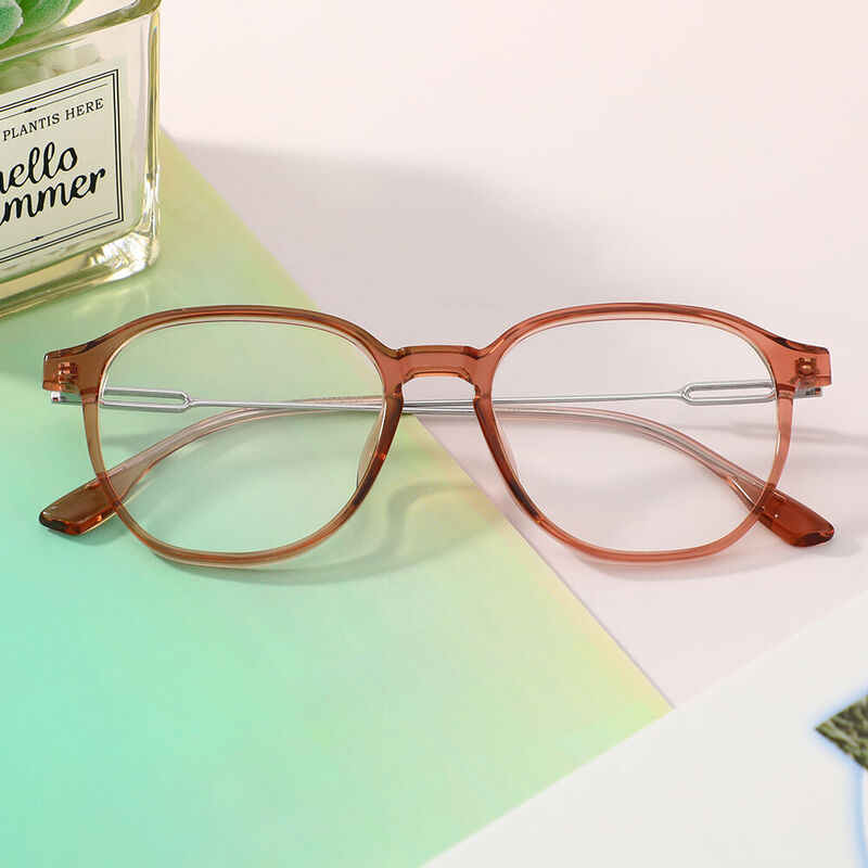 Darwin Square Pink Glasses
