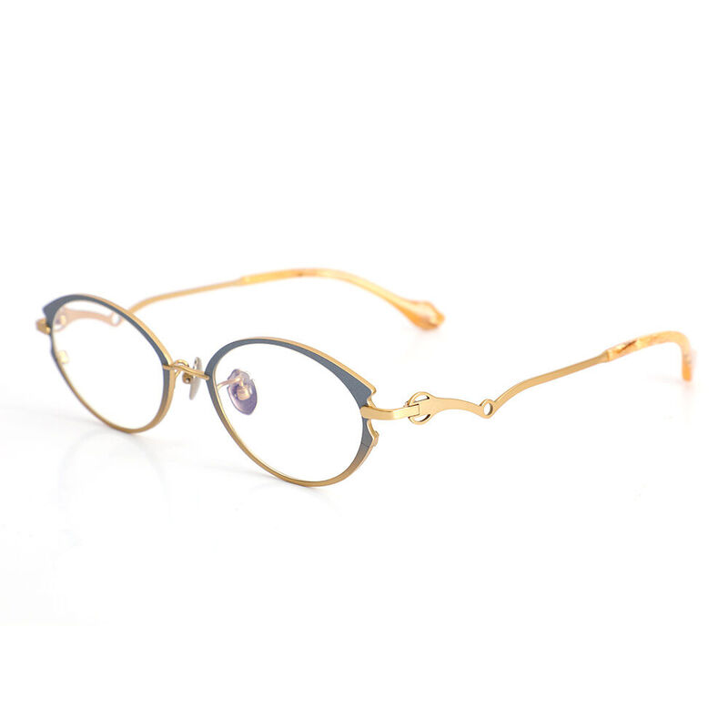 Rex Ovale Gelbe Brille