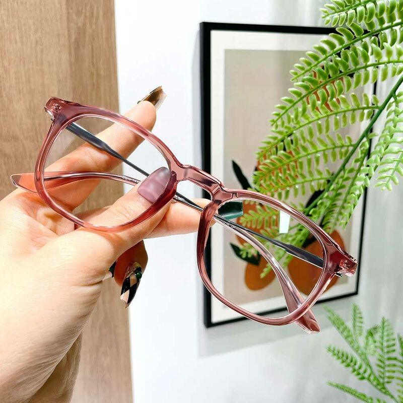 Thomson Square Pink Glasses