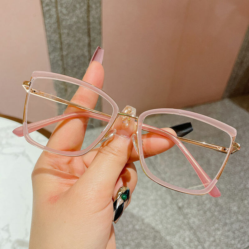 Ellen Cat Eye Pink Glasses