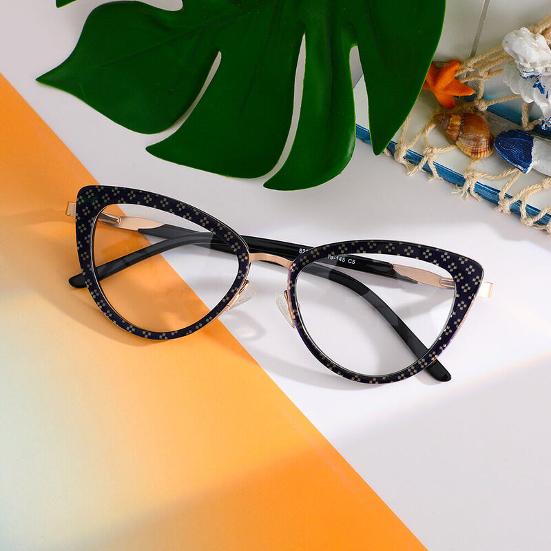 Molly Cat Eye Blaue Brillen