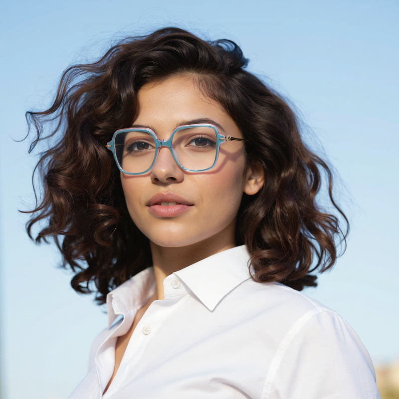 Gafas Graduadas Geométricas Verdes Wallace