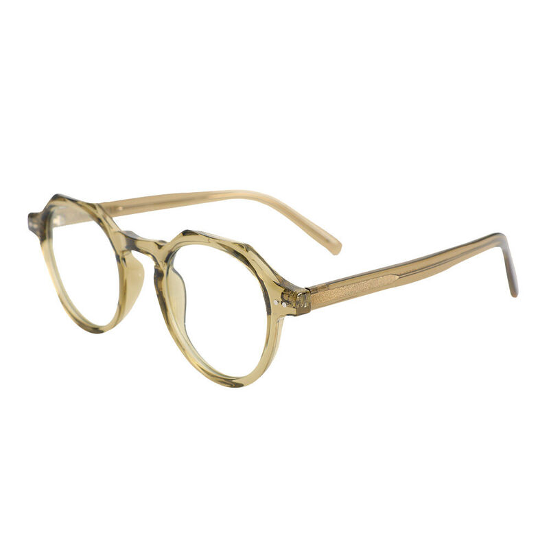 Madeline Round Green Glasses