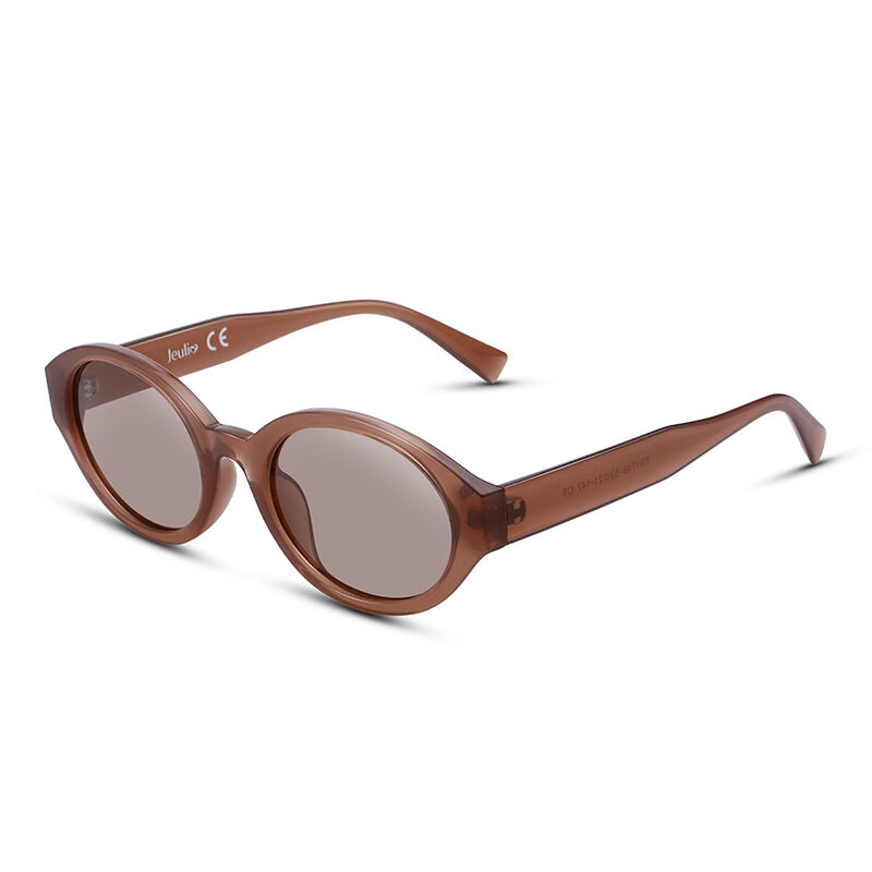 Fame Oval Brown Sunglasses