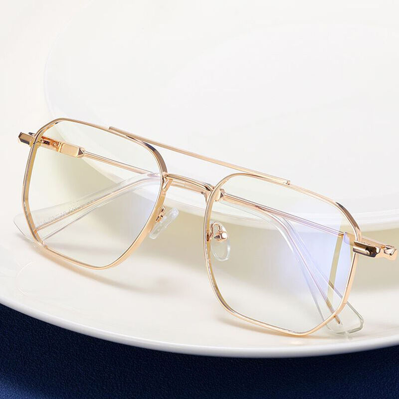 Hutt Aviator Gold Glasses