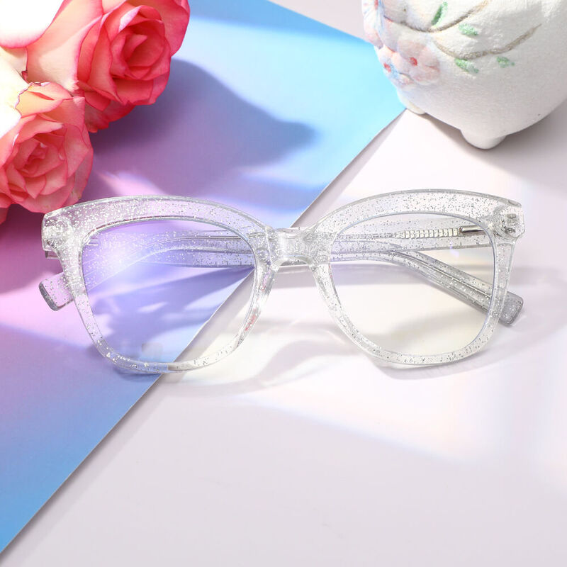 Brook Cat Eye Clear Glasses